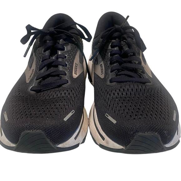 Brooks "Ghost 14" Women's Running Sneaker, Black/Silver, 7.5, #1203561D057 Wide - Picture 7 of 10